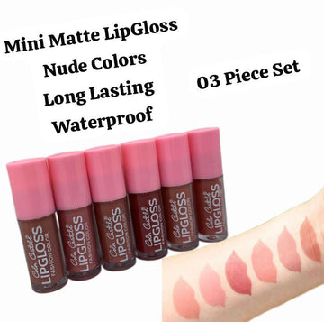 3 Pcs Set Mini Matte LipGloss