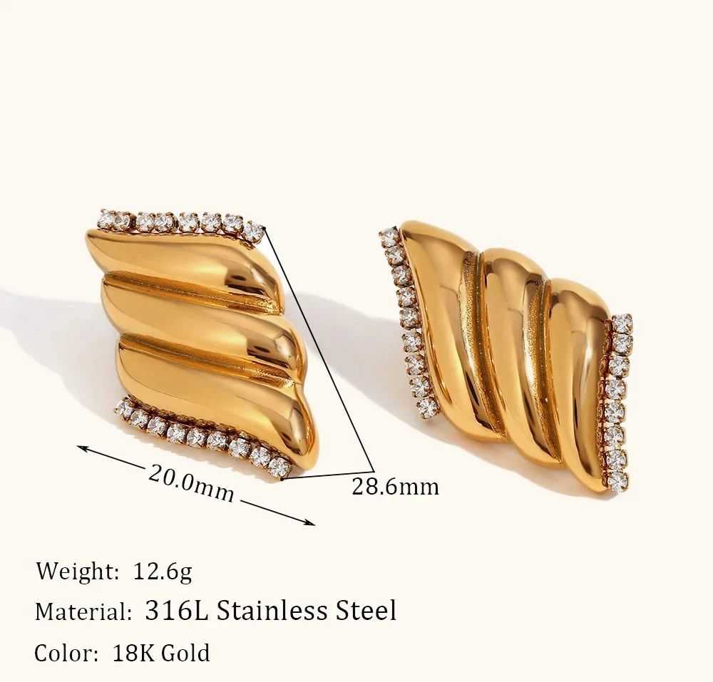Stainless Steel Earrings – Waterproof | Tarnish Free | Everlasting Shine.
